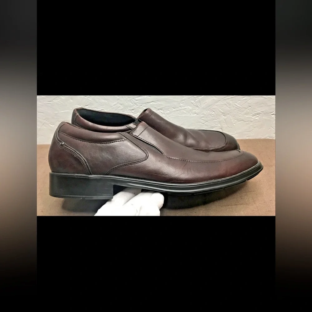 Rockport AdiPrene Men's Loafers Brown Leather Slip-On Casual Dress Size 13M